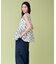 フラワーシアーフレンチブラウス