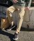 360度ストレッチテーパードスリムパンツ/カラーパンツ