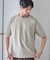 配色ジオメトリックリンク柄スジャガードTシャツ