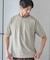 配色ジオメトリックリンク柄スジャガードTシャツ