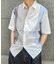 配色切替レギュラーカラー半袖シャツ