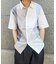 配色切替レギュラーカラー半袖シャツ