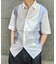 配色切替レギュラーカラー半袖シャツ