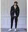 1PIU1UGUALE3 別注シャドーベルベットセットアップジョガーパンツ