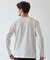 ニット×ポンチ パネル切り替え クルーネックロンT