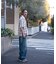 【WEB限定/12oz デニム】ウエストシャーリング ５ポケット ワイドストレートパンツ
