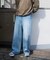 【WEB限定/12oz デニム】ウエストシャーリング ５ポケット ワイドストレートパンツ