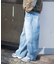 【WEB限定/12oz デニム】ウエストシャーリング ５ポケット ワイドストレートパンツ