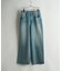 【WEB限定/12oz デニム】ウエストシャーリング ５ポケット ワイドストレートパンツ