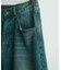 【WEB限定/12oz デニム】ウエストシャーリング ５ポケット ワイドストレートパンツ