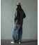 【WEB限定/12oz デニム】ウエストシャーリング ５ポケット ワイドストレートパンツ
