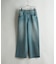 【WEB限定/12oz デニム】ウエストシャーリング ５ポケット ワイドストレートパンツ