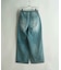 【WEB限定/12oz デニム】ウエストシャーリング ５ポケット ワイドストレートパンツ