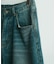 【WEB限定/12oz デニム】ウエストシャーリング ５ポケット ワイドストレートパンツ