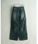【WEB限定/12oz デニム】ウエストシャーリング ５ポケット ワイドストレートパンツ
