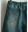 【WEB限定/12oz デニム】ウエストシャーリング ５ポケット ワイドストレートパンツ