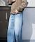 【WEB限定/12oz デニム】ウエストシャーリング ５ポケット ワイドストレートパンツ