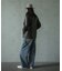 【WEB限定/12oz デニム】ウエストシャーリング ５ポケット ワイドストレートパンツ