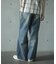 【WEB限定/12oz デニム】ウエストシャーリング ５ポケット ワイドストレートパンツ