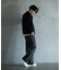 【WEB限定/12oz デニム】ウエストシャーリング ５ポケット ワイドストレートパンツ