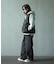 【WEB限定/12oz デニム】ウエストシャーリング ５ポケット ワイドストレートパンツ
