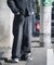 【WEB限定/12oz デニム】ウエストシャーリング ５ポケット ワイドストレートパンツ