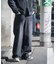 【WEB限定/12oz デニム】ウエストシャーリング ５ポケット ワイドストレートパンツ