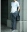 【ACTIVE TAILOR/アクティブテイラー】シルケットスムースVネックTシャツ＜接触冷感 / UVカット＞