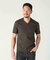 【ACTIVE TAILOR/アクティブテイラー】シルケットスムースVネックTシャツ＜接触冷感 / UVカット＞