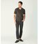 【ACTIVE TAILOR/アクティブテイラー】シルケットスムースVネックTシャツ＜接触冷感 / UVカット＞