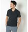 【ACTIVE TAILOR/アクティブテイラー】シルケットスムースVネックTシャツ＜接触冷感 / UVカット＞