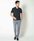 【ACTIVE TAILOR/アクティブテイラー】シルケットスムースVネックTシャツ＜接触冷感 / UVカット＞