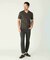 【ACTIVE TAILOR/アクティブテイラー】シルケットスムースVネックTシャツ＜接触冷感 / UVカット＞