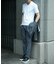 【ACTIVE TAILOR/アクティブテイラー】シルケットスムースVネックTシャツ＜接触冷感 / UVカット＞