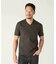 【ACTIVE TAILOR/アクティブテイラー】シルケットスムースVネックTシャツ＜接触冷感 / UVカット＞