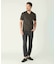【ACTIVE TAILOR/アクティブテイラー】シルケットスムースVネックTシャツ＜接触冷感 / UVカット＞