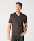 【ACTIVE TAILOR/アクティブテイラー】シルケットスムースVネックTシャツ＜接触冷感 / UVカット＞
