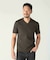 【ACTIVE TAILOR/アクティブテイラー】シルケットスムースVネックTシャツ＜接触冷感 / UVカット＞