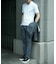 【ACTIVE TAILOR/アクティブテイラー】シルケットスムースVネックTシャツ＜接触冷感 / UVカット＞