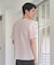 タックジャガードVネックTシャツ