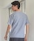タックジャガードVネックTシャツ