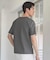 タックジャガードVネックTシャツ