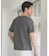 タックジャガードVネックTシャツ