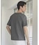 タックジャガードVネックTシャツ