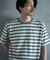 ジャガードボーダーTシャツ