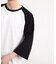 古着風ウォッシュ加工ラグランTシャツ