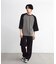 古着風ウォッシュ加工ラグランTシャツ