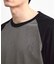 古着風ウォッシュ加工ラグランTシャツ