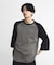 古着風ウォッシュ加工ラグランTシャツ