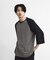 古着風ウォッシュ加工ラグランTシャツ